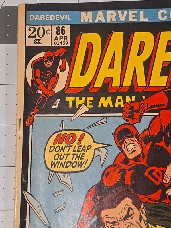 Daredevil #86 Black Widow & DD Strengthen Their Friendship Marvel Apr-1972