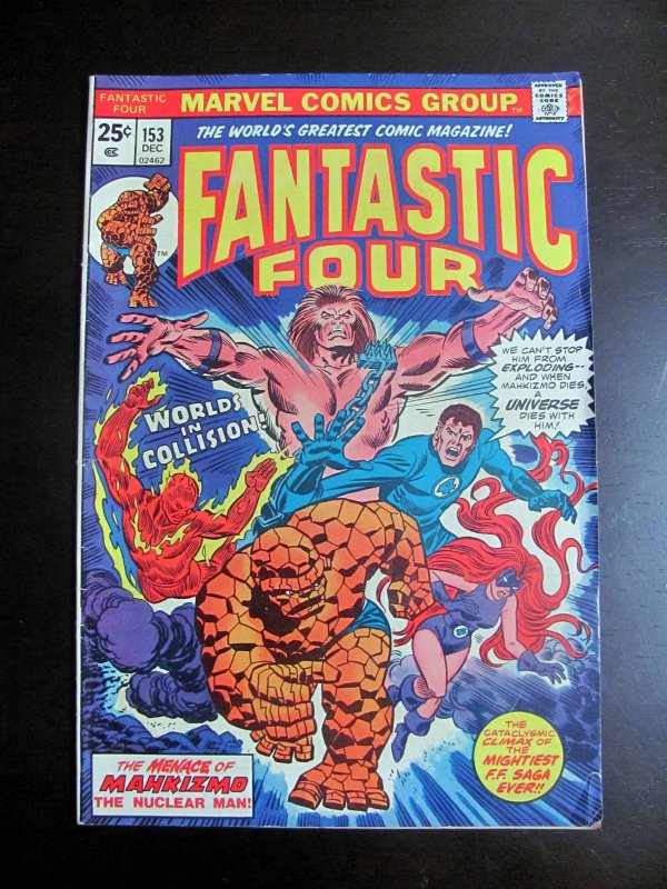 Fantastic Four #153 (1974) VG/FN Marvel Comics Mahkizmo Book-401