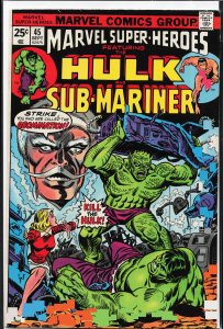 Marvel Super-Heroes #45 (1974) Hulk