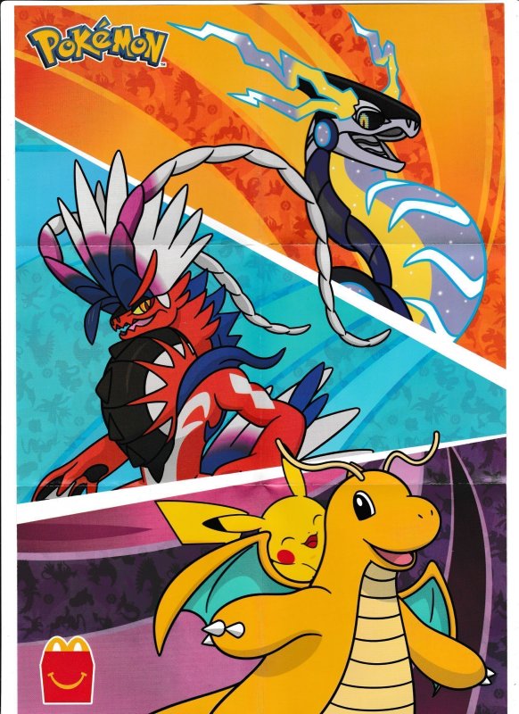 MIRAIDON POSTER CARDS STICKERS | DRAGON DISCOVERY #02 | MCDONALDS POKÉMON 2025