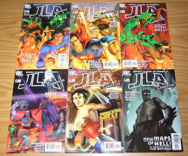 JLA Classified #10-15 VF/NM complete run by warren ellis - justice league batman