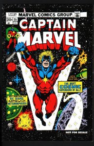 CAPTAIN MARVEL #25-STARLIN-THANOS-RARE 2ND PRINT-HTF-NM