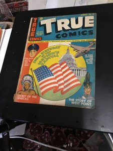 True Comics #15 (1942) Call Revere! West Point! Affordable grade! VG Wow!