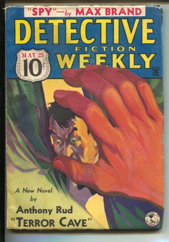 Detective Fiction Weekly 5/25/1935-Hero pulp-Spy-Anthony Hamilton-Max Brand...