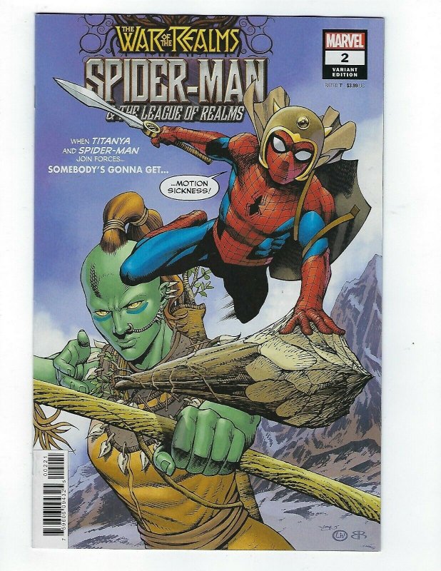 War Of The Realms: Spider-Man & The League Of Realms # 2 Variant NM Marvel