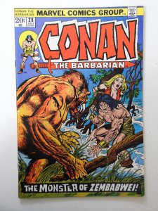 Conan the Barbarian #28 (1973) VG/FN Condition! Moisture stain