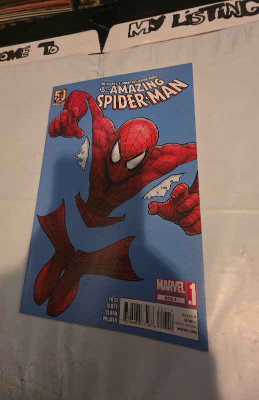 Amazing Spider-Man #679.1 Marvel Comics 2012 Negative Cover - Near Mint