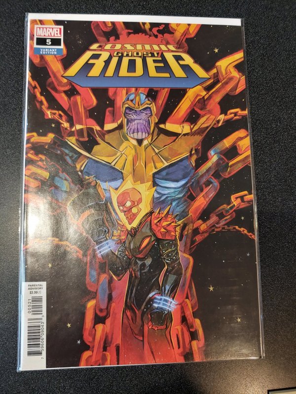 COSMIC GHOST RIDER 5 variant cover Thanos Marvel Comics nm