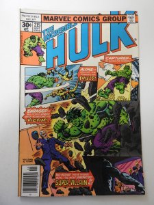 The Incredible Hulk #215 (1977) VF- Condition!