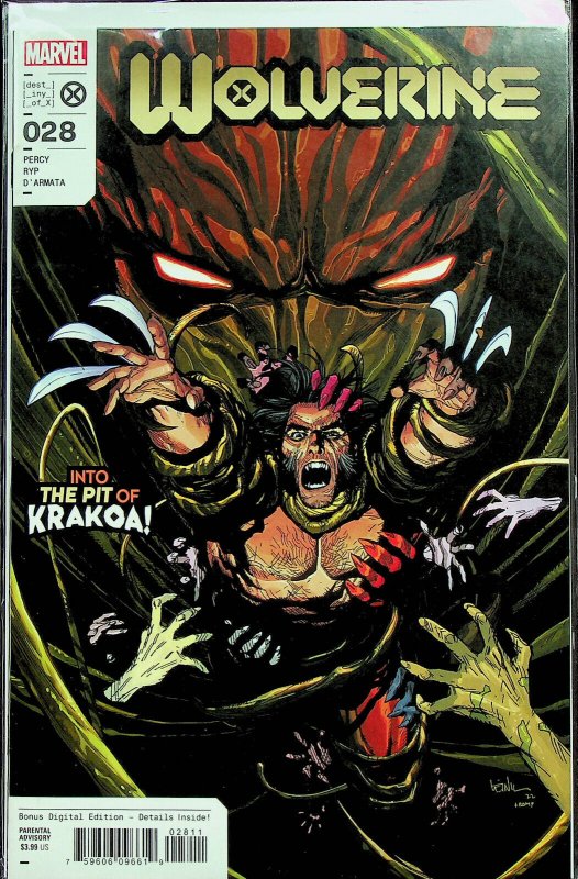 Wolverine #20, 25-29 (Apr 2022-Jan 2023, Marvel) - Near Mint - 6 Issues