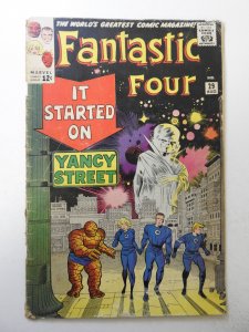 Fantastic Four #29 (1964) GD+ moisture damage, 1 1/2 in cumulative spine split