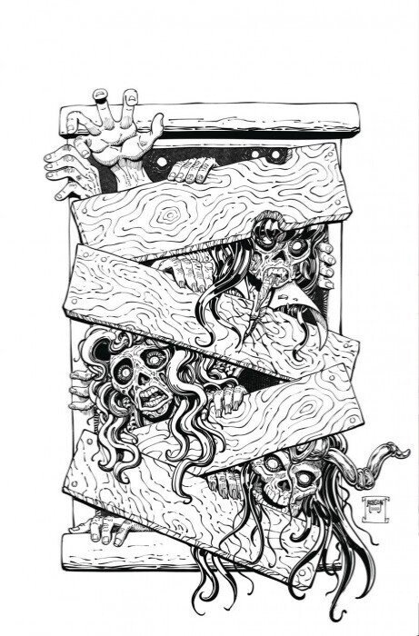 DIE!NAMITE #4 WILL ROBSON COLOR/B&W VIRGIN COVER SET NM.