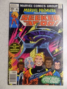 MARVEL PREMIERE # 41 SEEKER 3000 ACTION ADVENTURE