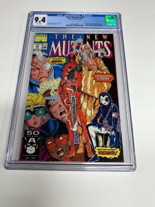 New Mutants 98 Cgc 9.4 White Pages 1st Deadpool Marvel