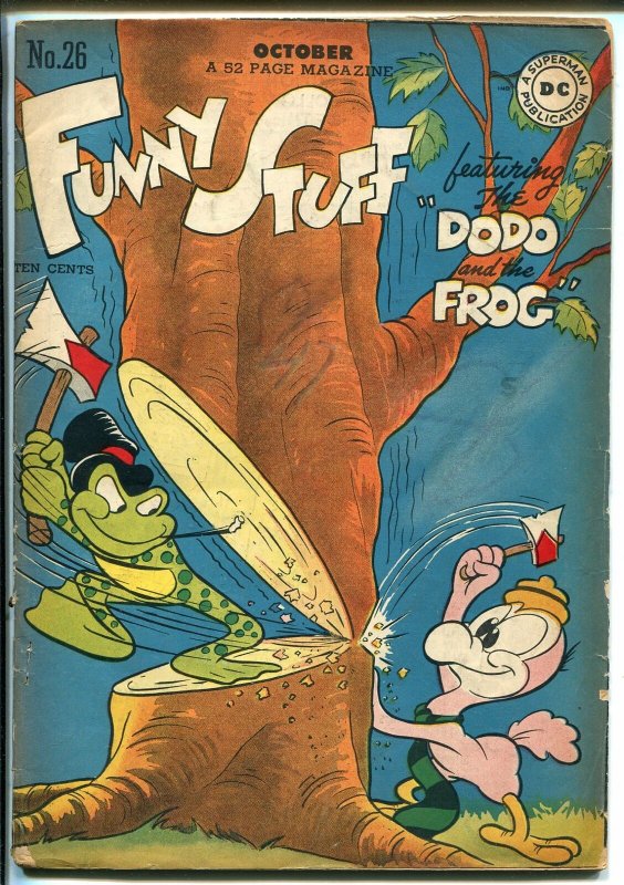 Funny Stuff #26 1947-DC Comics-Dodo & The Frog-Capt Tootsie-classic cover-VG