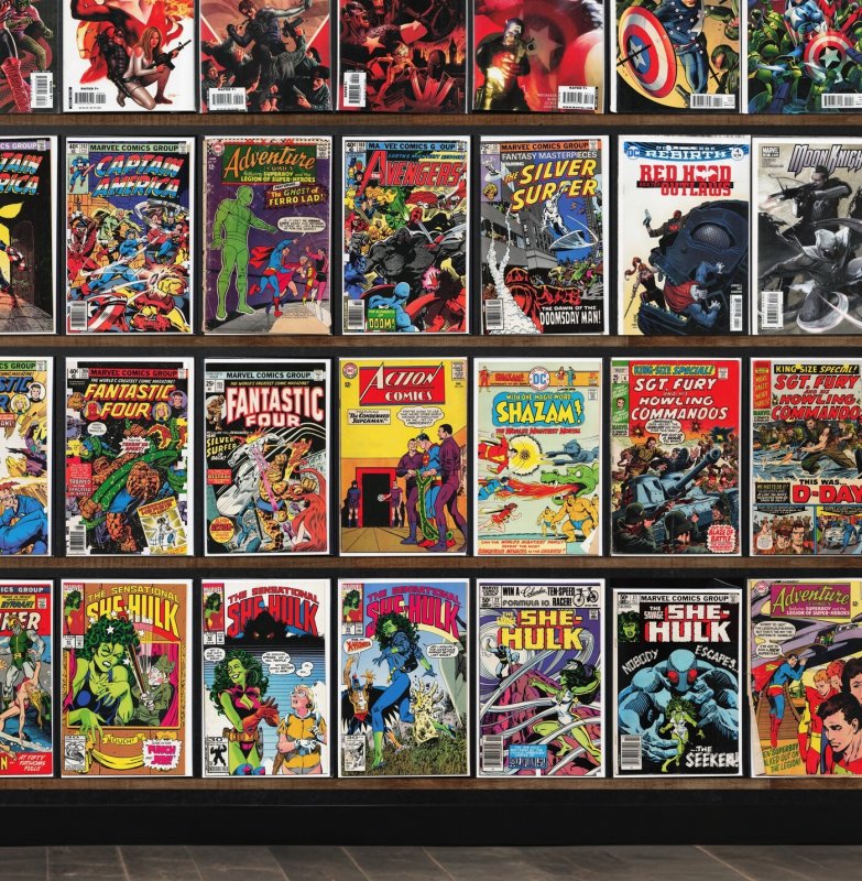 Huge Lot 130+ Comics with Captain America, Fantastic Four & More!