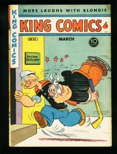 KING COMICS #83 1943-WIMPY COVER-BLONDIE-FLASH GORDON-PHANTOM-POPEYE- fine  FN-