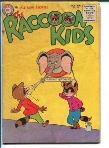 THE RACCOON KIDS #57-1955-DC COMICS-ELEPHANT COVER-SHELDON MAYER-good