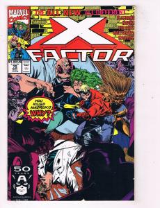 X-Factor (1986 1st Series) #72 Marvel Comic Book New Team Multiple Man Dies HH3