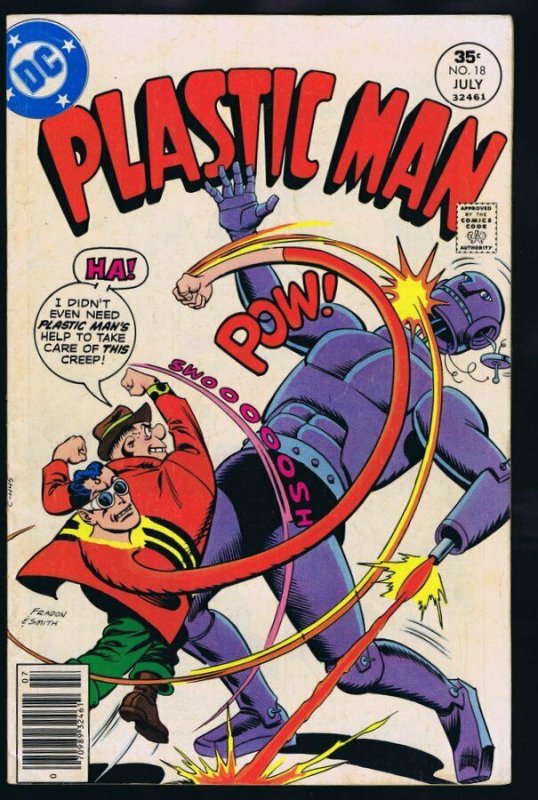Plastic Man #18 ORIGINAL Vintage 1977 DC Comics  