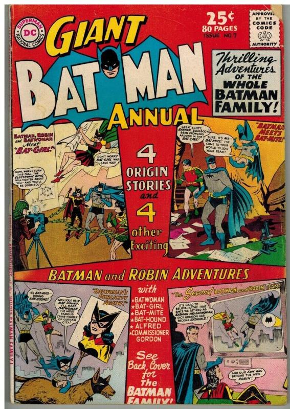 BATMAN ANN  7 VG Summer 1964 COMICS BOOK