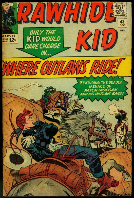 Rawhide Kid #43 1964- Marvel Western- G