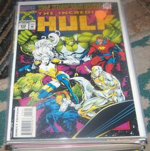 incredible hulk  # 415 1994 marvel trohan war pt 3 silver surfer  star jammers