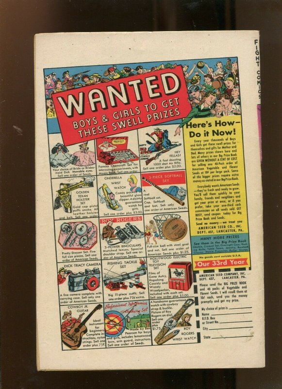 FIGHT COMICS #73 (6.0) RIP CARSON OF RISKS UNLIMTED! 1951