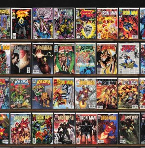 Huge Lot 140+ Comics with Iron Man, Ka Zar The Savage, Elementals & More!