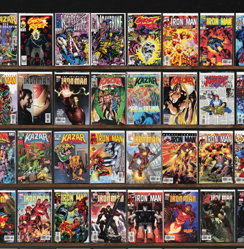 Huge Lot 140+ Comics with Iron Man, Ka Zar The Savage, Elementals & More!