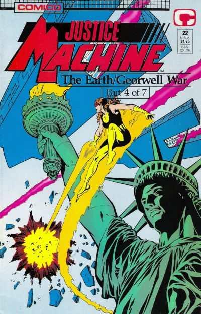 Justice Machine (1987 series) #22, NM + (Stock photo)