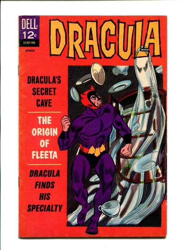 Dracula #4 - Bill Fraccio Art / Intro & Origin of Fleeta (5.0/5.5) 1967