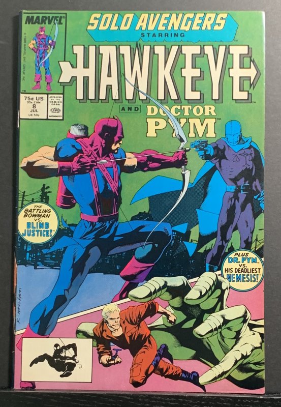 Solo Avengers #8 (1988) Hawkeye & Doctor Pym