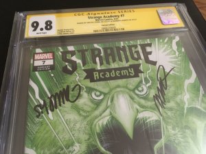 2X SIGNED Skottie Young Ramos Strange Academy #7 CGC 9.8 NM+/MT 1 Adams Variant