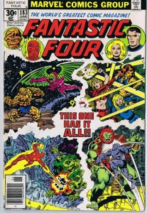 Fantastic Four #183 ORIGINAL Vintage 1977 Marvel Comics Battleground Baxter Bldg