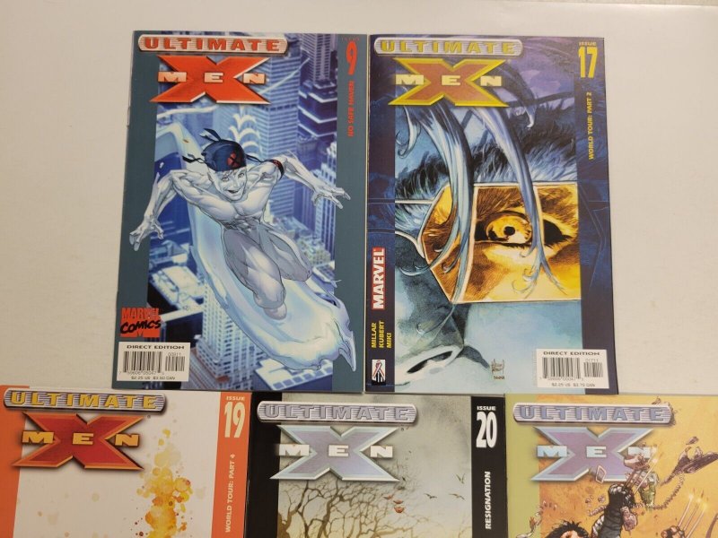 4 Ultimate X-Men Marvel Comic Books #9 17 19 20 21 52 TJ16
