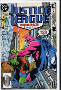 Justice League America #39 (1990) Martian Manhunter