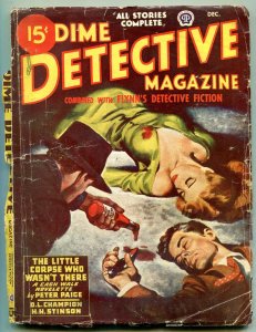 Dime Detective Pulp December 1946- Peter Paige- DL Champion G-