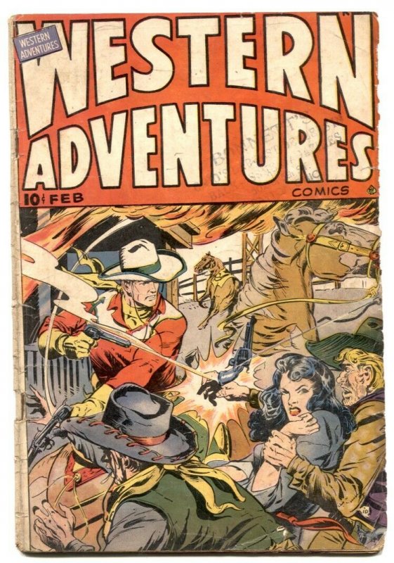 Western Adventures Comics #3 1949- reading copy