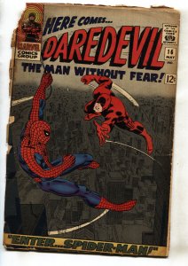 DAREDEVIL #16-1st Romita Spider-Man art-1966 Marvel comic book