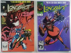 LONGSHOT Complete Run 6 issue Limitied Series 1st Longshot, Spiral, Mojo (1985)