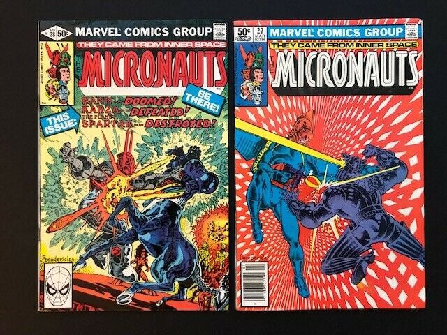 LOT of 5~MARVEL THE MICRONAUTS #25-29  1980/81 FINE/VERY FINE  (A182)