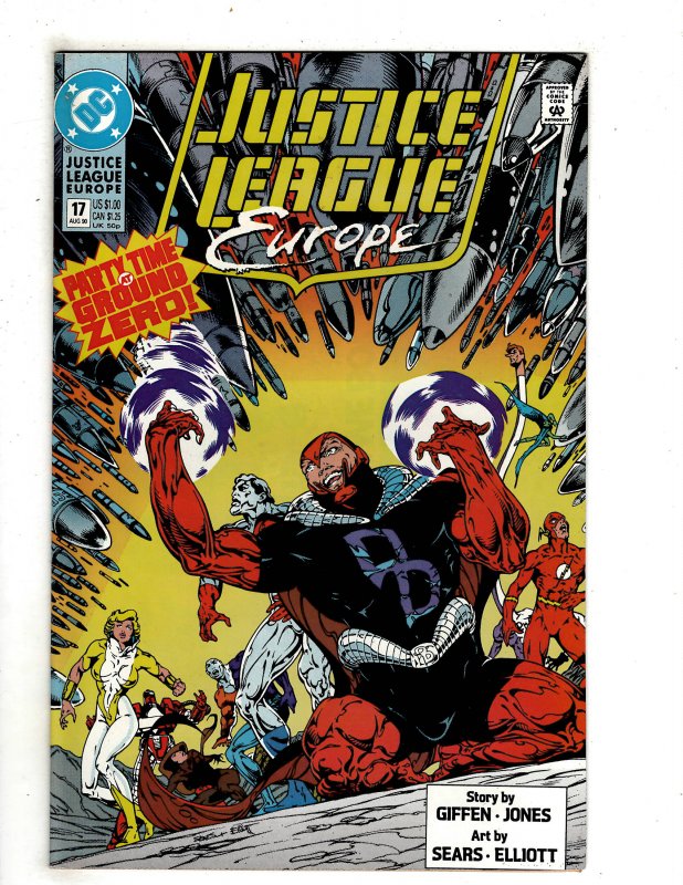 Justice League Europe #17 (1990) DC Comic Superman Flash OF7