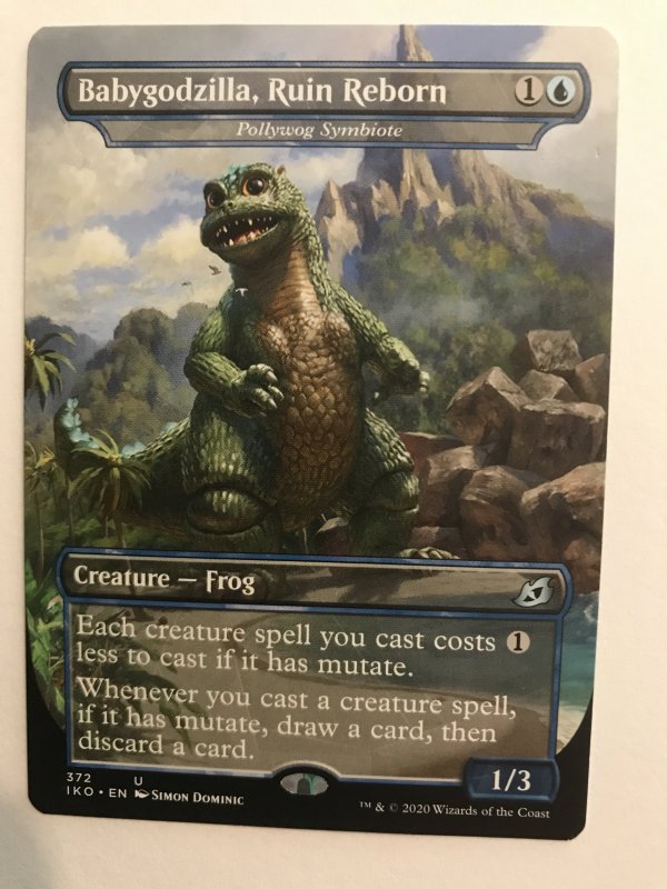 BABYGODZILLA, RUIN REBORN (Showcase) : Magic the Gathering MTG card; IKORIA, NM