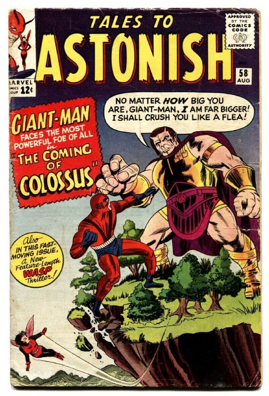 TALES TO ASTONISH #58 comic book-GIANT-MAN/WASP-SILVER AGE MARVEL!