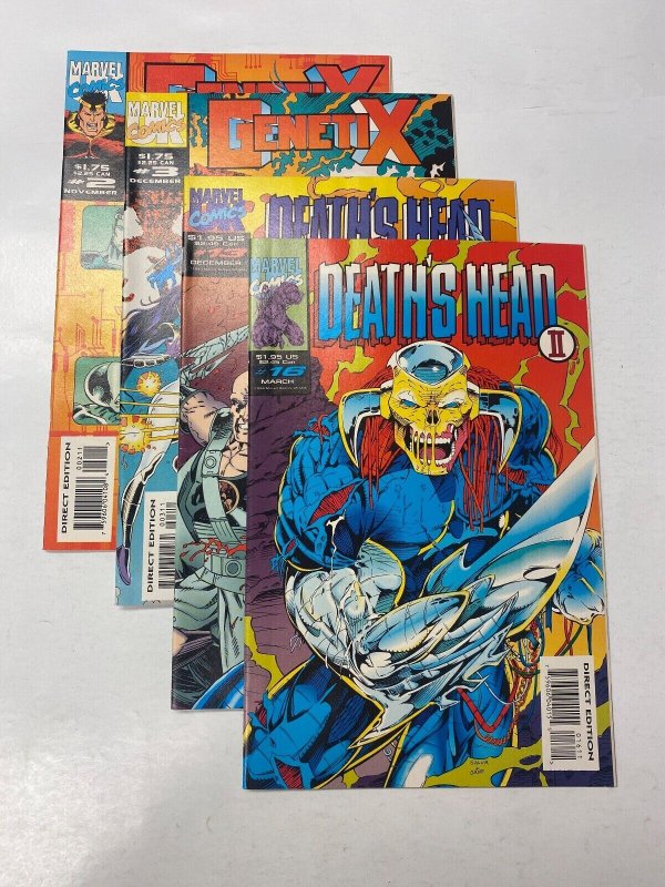 4 MARVEL comic books Genetix #2 3 Death's Head II #13 16 10 KM15