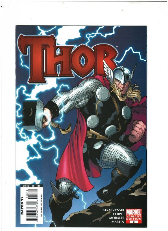 Thor #3 Marvel Comics 2007 Straczynski & Coipel. Ed McGuinness Variant VF/NM 9.0 