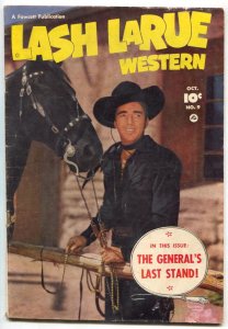 Lash Larue Western #9-1950-Fawcett Golden Age VG-