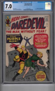 Daredevil #4 (1964) CGC GRADED 7.0