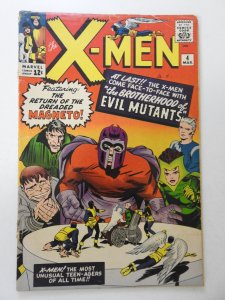 The X-Men #4 GD+ Condition cover detached, moisture stain